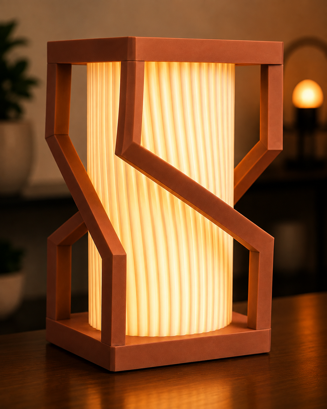 FrameGlow – Modern Geometric LED Table Lamp