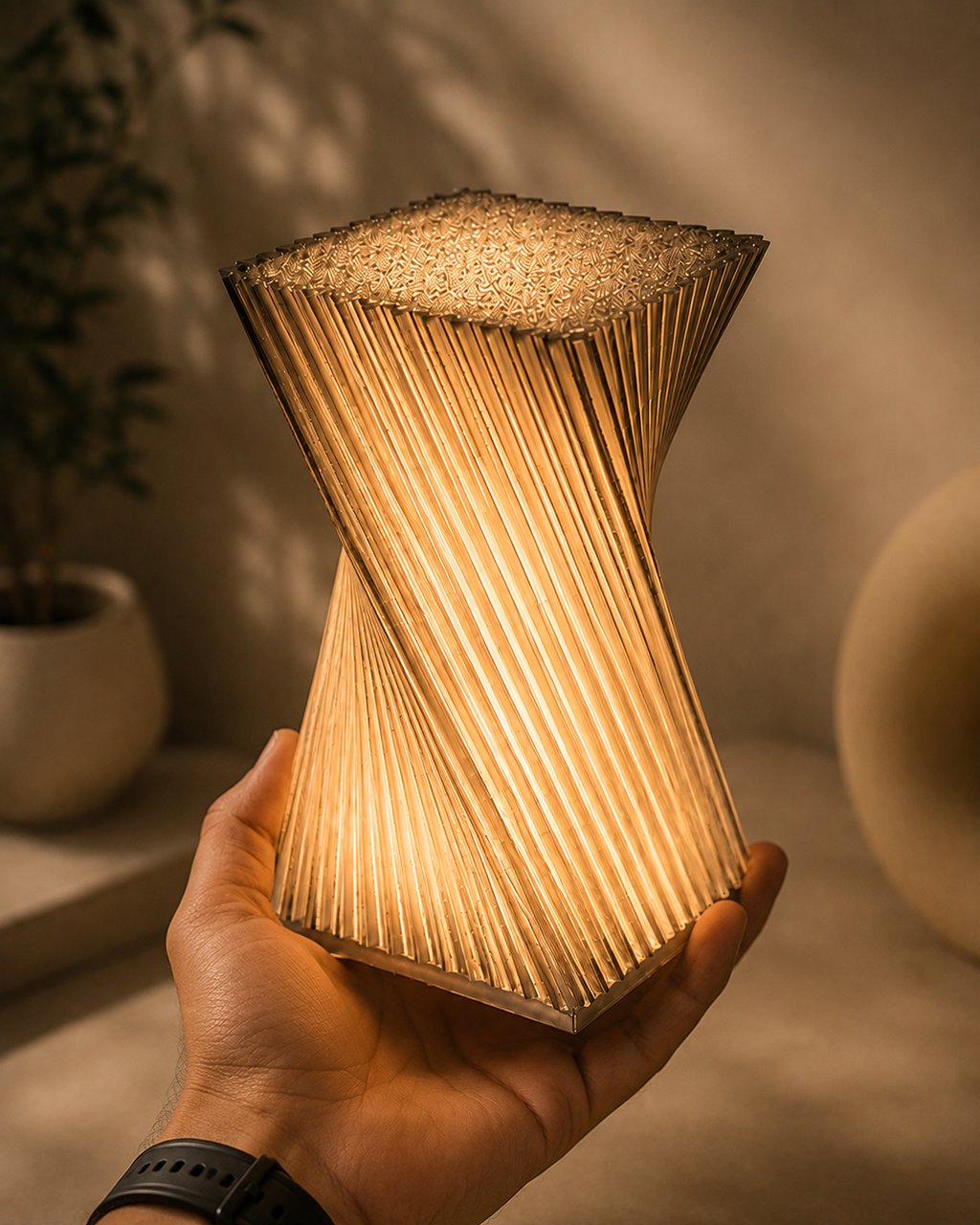 Helix Glow – Modern Spiral LED Table Lamp