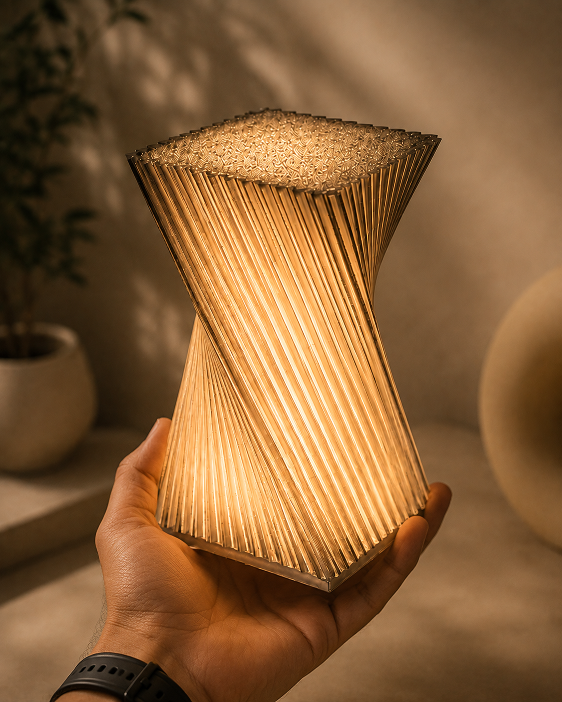 Helix Glow – Modern Spiral LED Table Lamp